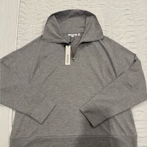Chico's Women’s Quarter Gray Zip Top
NWT - Chico’s Sz 1